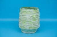 Image 1 of Crusty Ripple Vase - Green