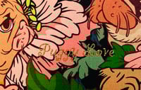 Image 2 of Puggy Love: Fabric Print 12x12