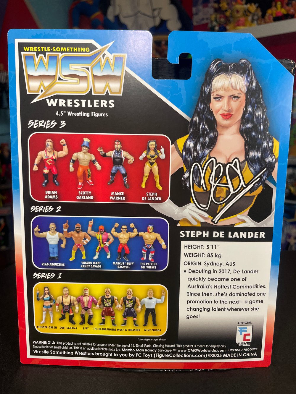 **SHIPS 8/11/2025** variant STEPH DE LANDER WRESTLE-SOMETHING WRESTLERS SERIES 3.5 BY FC TOYS