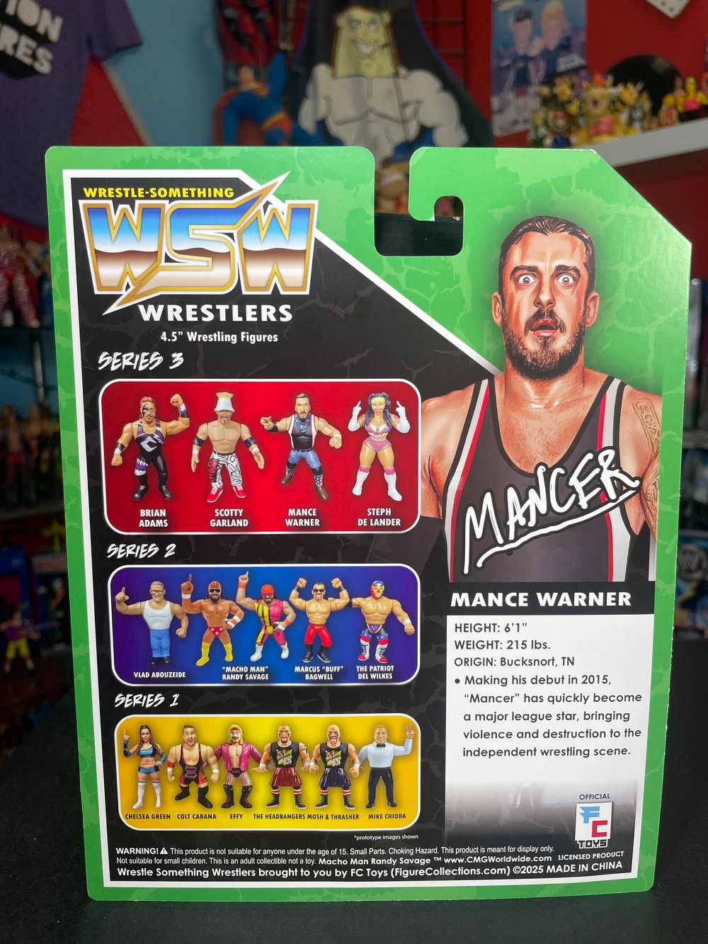 **IN STOCK!** MANCE WARNER WRESTLE-SOMETHING WRESTLERS SERIES 3 BY FC TOYS