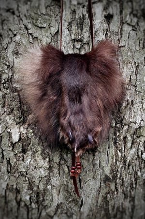 Image of Black Wolf Paw Bag