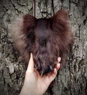 Image of Black Wolf Paw Bag
