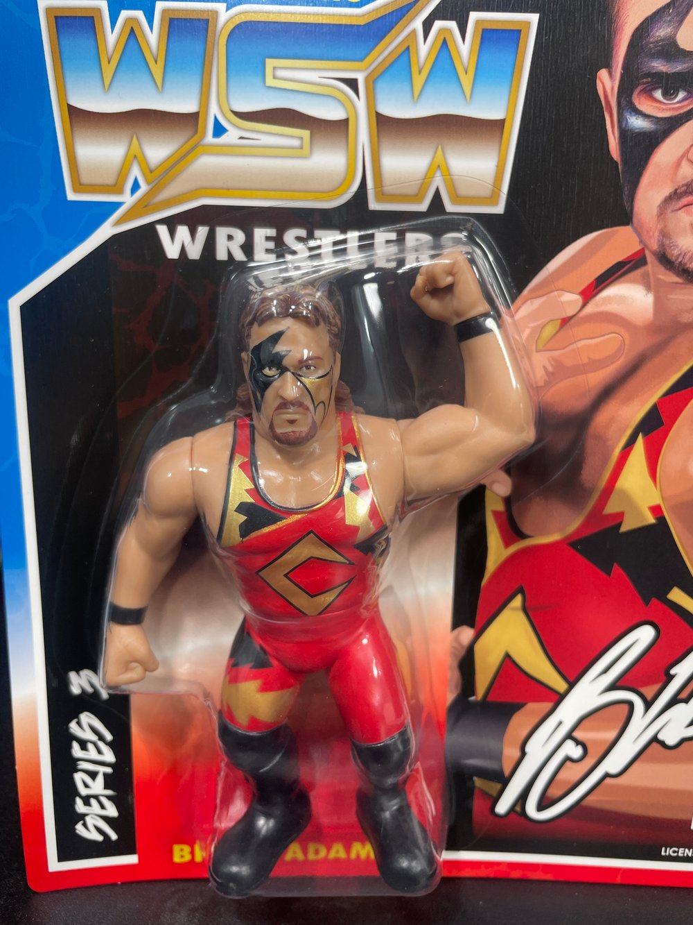 BRIAN ADAMS WRESTLE-SOMETHING WRESTLERS SERIES 3 (RED) BY FC TOYS