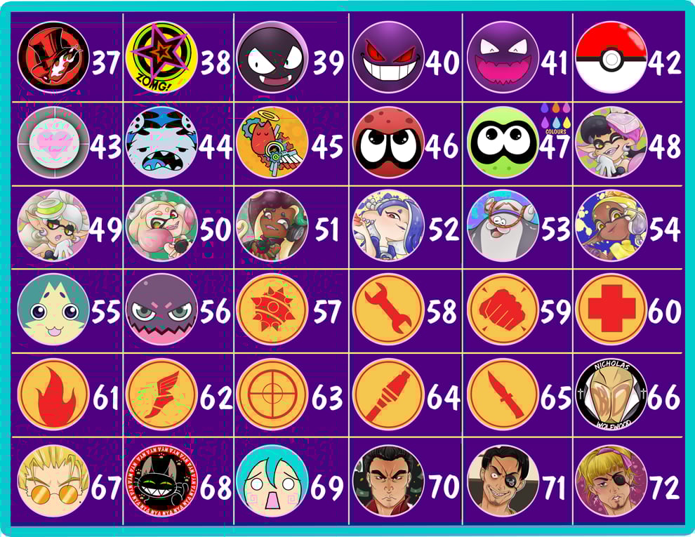 Image of MULTI-FANDOM 1.25" Pinback Buttons