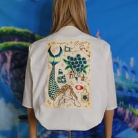 Image 1 of Tattoo Merman Linen Shoulder Jacket 