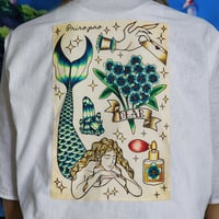 Image 3 of Tattoo Merman Linen Shoulder Jacket 