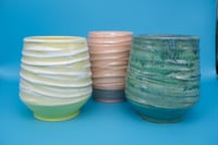 Image 3 of Ripple Drip Vase - Green