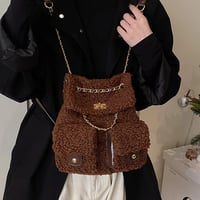 Image 1 of Solid Color Holiday Daily Women's Backpack