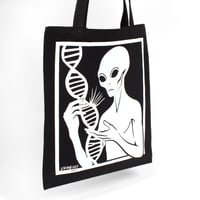 Image 2 of Alien DNA Tote Bag – Bold & Thought-Provoking Design