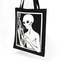 Image 3 of Alien DNA Tote Bag – Bold & Thought-Provoking Design