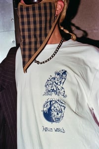 Image 2 of BLUE SPIDER WEB LONG-SLEEVE T-SHIRT