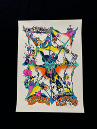 Image 1 of SKULL SPIDER WEB SCREEN PRINTED