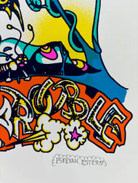 Image 3 of SKULL SPIDER WEB SCREEN PRINTED