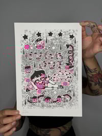 Image 3 of STRAWBERRY BURN OUT RISO PRINT