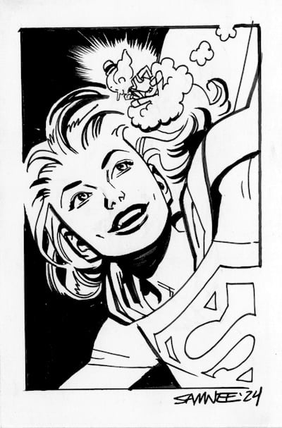 Image of Supergirl Doodle
