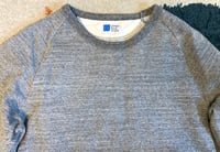 Image 2 of Japan Blue jeans Momotaro inlay gray sweater shirt, size M