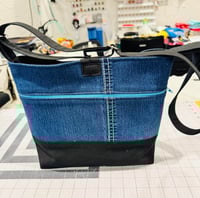 Image 2 of Blue and Black Rhinestone Handbag