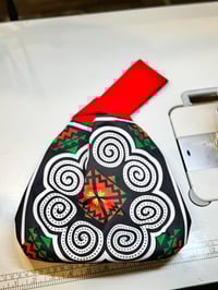 Image 1 of Hmong pattern knot bag