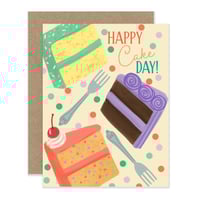 Cake Slices Birthday Notecard