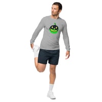 Image 6 of Long Sleeve Tee (Adult M/F) - Jack O Lantern Vintage Green-Black