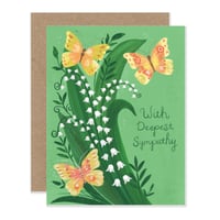 Sympathy Butterflies Notecard