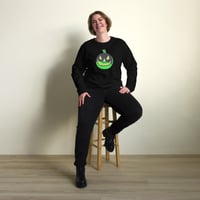 Image 11 of Sweatshirt (Adult M/F) - Jack O Lantern Vintage Green-Black