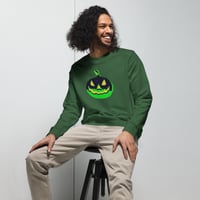 Image 7 of Sweatshirt (Adult M/F) - Jack O Lantern Vintage Green-Black