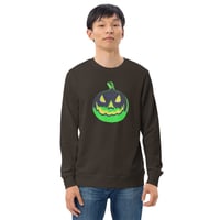 Image 4 of Sweatshirt (Adult M/F) - Jack O Lantern Vintage Green-Black