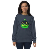 Image 16 of Sweatshirt (Adult M/F) - Jack O Lantern Vintage Green-Black