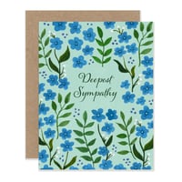Sympathy Forget Me Nots Notecard