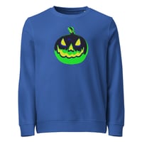 Image 15 of Sweatshirt (Adult M/F) - Jack O Lantern Vintage Green-Black