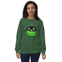 Image 8 of Sweatshirt (Adult M/F) - Jack O Lantern Vintage Green-Black