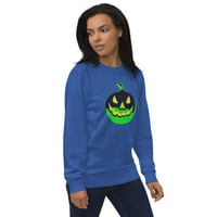 Image 14 of Sweatshirt (Adult M/F) - Jack O Lantern Vintage Green-Black
