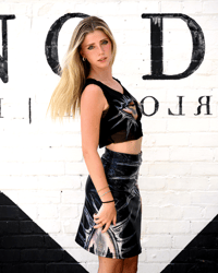 Image 1 of Seeing Eye - Glitter Pencil Skirt