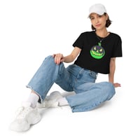 Image 5 of Crop top - Jack O Lantern Vintage Green-Black