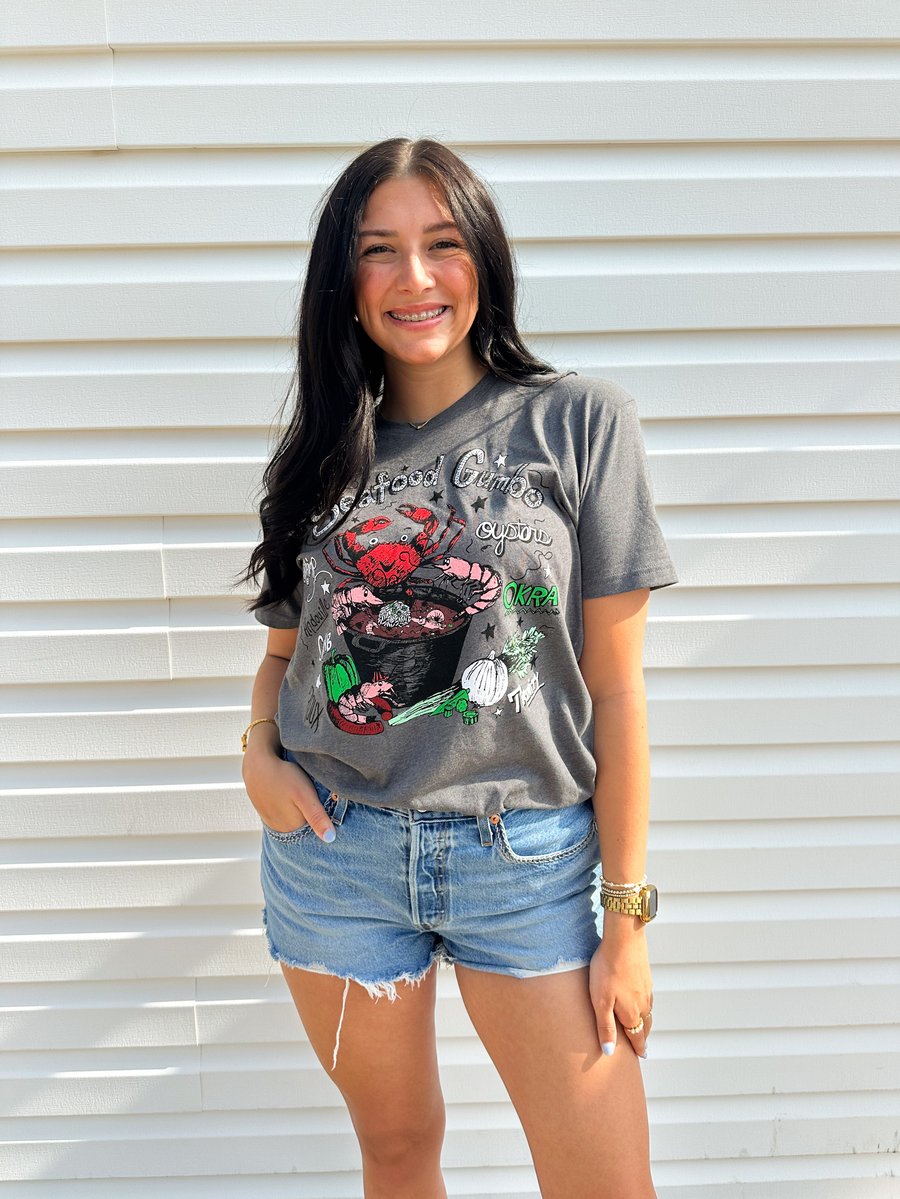 Image of Adult Seafood Gumbo Tee 