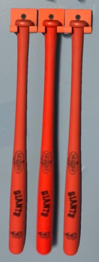 Image 3 of Baseball bat mini souvenir Wall Mount 3 Pack