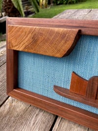 Image 4 of Framed Midcentury-Style Cityscape Sculpture
