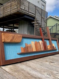 Image 5 of Framed Midcentury-Style Cityscape Sculpture