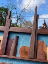 Image 3 of Framed Midcentury-Style Cityscape Sculpture