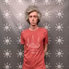 because dying is played out T-shirt (Rust Red) size SMALL