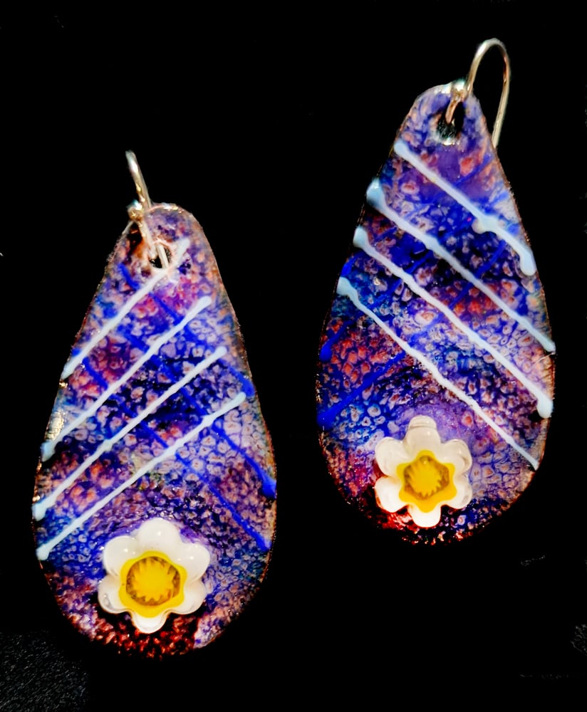 Image of Millefiori Earrings 1