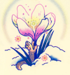 Newt & Crocus Sprite Risograph
