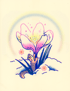 Newt & Crocus Sprite Risograph Image 2