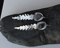Image 4 of Jade Fern Silver Earrings