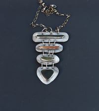 Image 1 of Jade Talisman  Silver Necklace