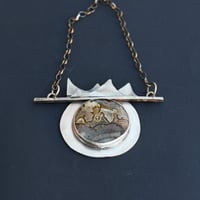 Image 1 of Mountains to Climb Silver Agate Necklace