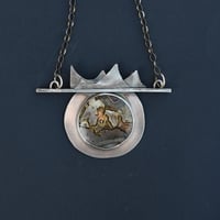 Image 5 of Mountains to Climb Silver Agate Necklace