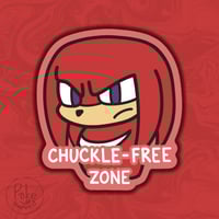 Chuckle Free Zone Sticker - 3"