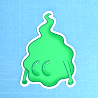 Fart Ghost Butt Sticker - 3"